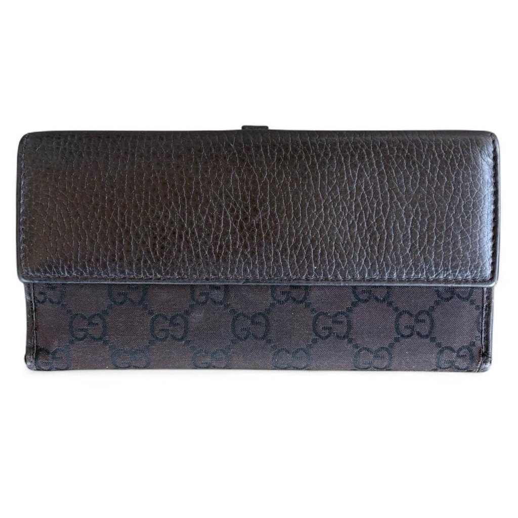 Authentic Vintage Gucci Gg Monogram Bifold Wallet